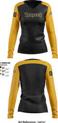 Los Angeles Pirates 74312267 Women's Long Sleeve V-neck Shirt - 2
