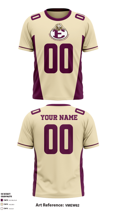 Ennis PeeWee Football 40752725 Short Sleeve Performance Shirt - 2