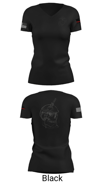 MCAS Yuma Brig 30279890 Women's Short Sleeve V-neck Shirt - 21