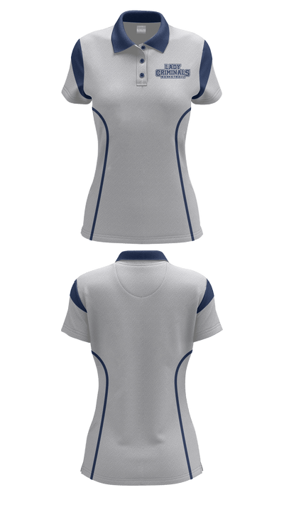 Yuma High School Basketball 97290684 Short Sleeve Performance Polo - 4