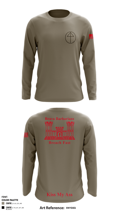 B 104th 82799853 Long Sleeve Performance Shirt - 4