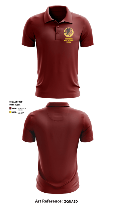 Westside High School Drill 21676715 Short Sleeve Performance Polo - 1