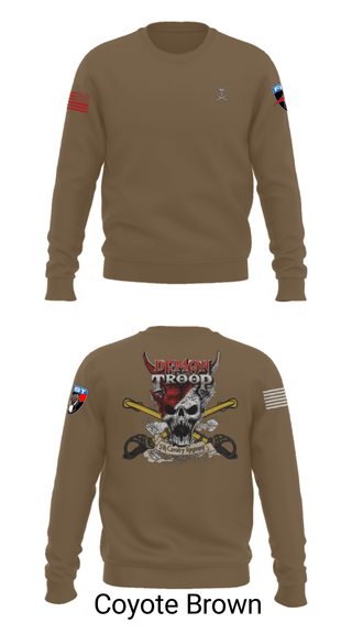 Crew Neck Sweatshirt, , Army, Teamtime, Team time, sublimation, custom sports apparel, team uniforms, spirit wear, spiritwear, sports uniforms, custom shirts, team store, custom team store, fundraiser sports, apparel fundraiser