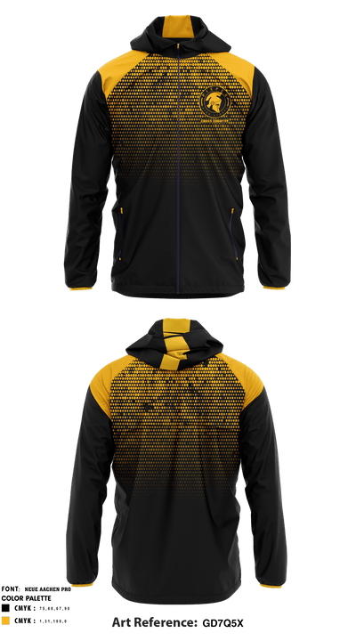 Pieper High School Cross Country 70107216 Windbreaker - 1