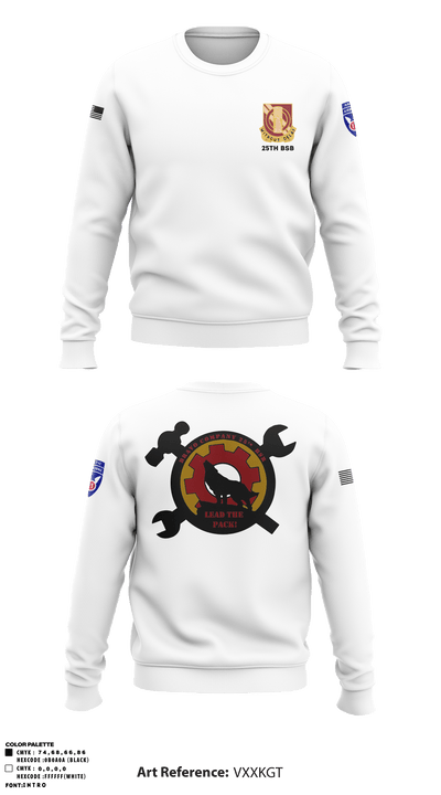 B Co., 25th BSB, 1st BDE, 11th ADV 49846330 Crew Neck Sweatshirt - 8