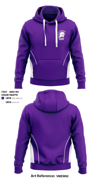 Petaluma High School Badminton 46512868 Hoodie - 1