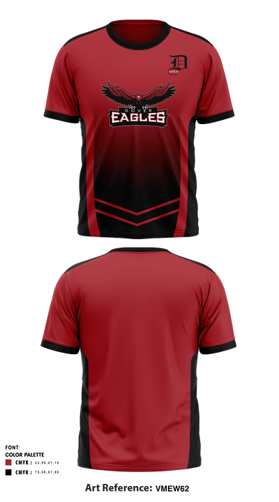 Dover Area High School Golf 14793470 Short Sleeve Performance Shirt - 1
