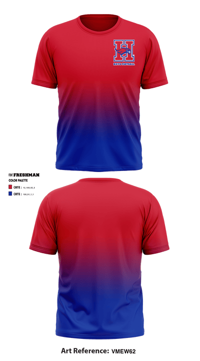 Hays High School Football 16072760 Short Sleeve Performance Shirt - 1