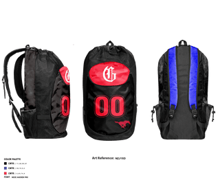 Gear Bag, Grapevine Mustangs - 11U, Baseball, Teamtime, Team time, sublimation, custom sports apparel, team uniforms, spirit wear, spiritwear, sports uniforms, custom shirts, team store, custom team store, fundraiser sports, apparel fundraiser