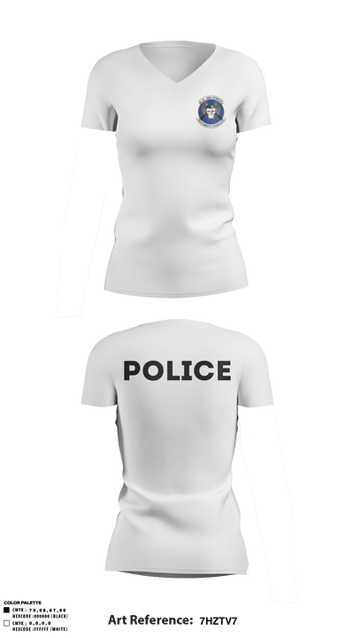 Sfs 72631557 Women's Short Sleeve V-neck Shirt - 15