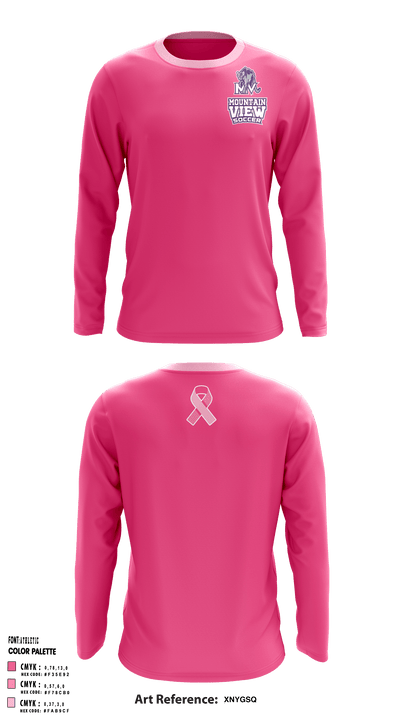 Mountain View High School Soccer 25528886 Long Sleeve Performance Shirt - 2