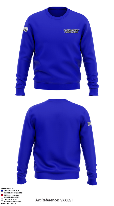 Blount County Rescue Squad 66497611 Crew Neck Sweatshirt - 1