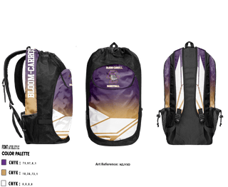 Gear Bag, Bloom-Carroll High School Basketball, Women's Basketball, Teamtime, Team time, sublimation, custom sports apparel, team uniforms, spirit wear, spiritwear, sports uniforms, custom shirts, team store, custom team store, fundraiser sports, apparel fundraiser