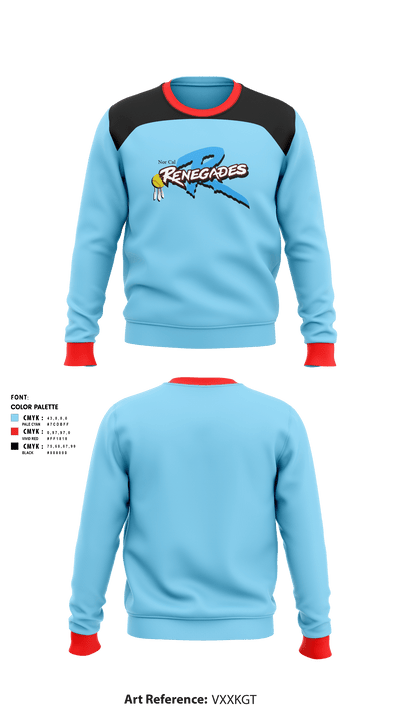 Nor Cal Renegades 45822212 Crew Neck Sweatshirt - 1