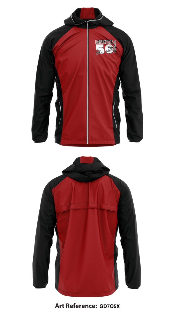 Windbreaker, Lafayette 56Ers, Football, Teamtime, Team time, sublimation, custom sports apparel, team uniforms, spirit wear, spiritwear, sports uniforms, custom shirts, team store, custom team store, fundraiser sports, apparel fundraiser