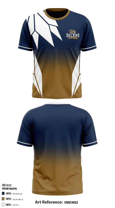 Delano High School Basketball 89404151 Short Sleeve Performance Shirt - 1