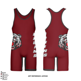 Wrestling Singlet, BRUINS, Wrestling, Teamtime, Team time, sublimation, custom sports apparel, team uniforms, spirit wear, spiritwear, sports uniforms, custom shirts, team store, custom team store, fundraiser sports, apparel fundraiser