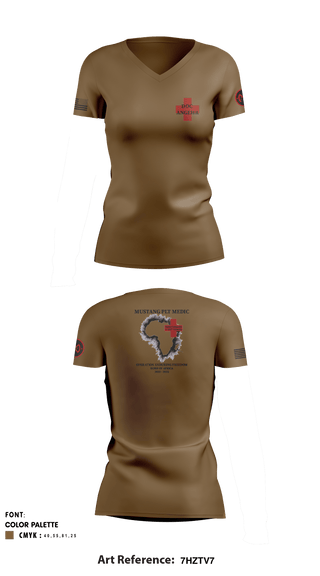 Women's Short Sleeve Vneck Shirt, , Army, Teamtime, Team time, sublimation, custom sports apparel, team uniforms, spirit wear, spiritwear, sports uniforms, custom shirts, team store, custom team store, fundraiser sports, apparel fundraiser