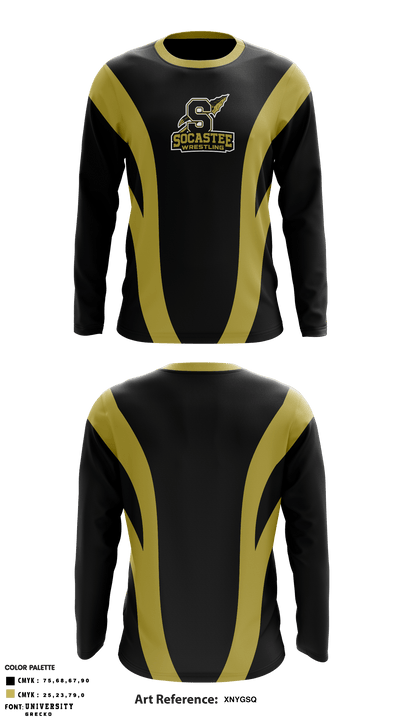 Socastee High School Wrestling 7978381 Long Sleeve Performance Shirt - 1