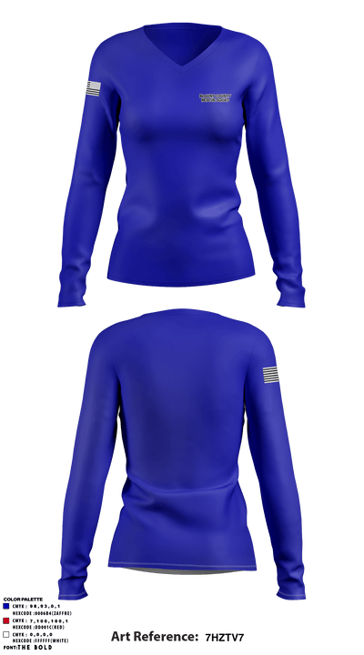 Blount County Rescue Squad 66497611 Women's Long Sleeve V-neck Shirt - 1