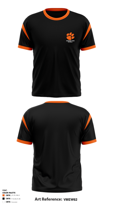 Biddeford Tigers 73957233 Short Sleeve Performance Shirt - 2