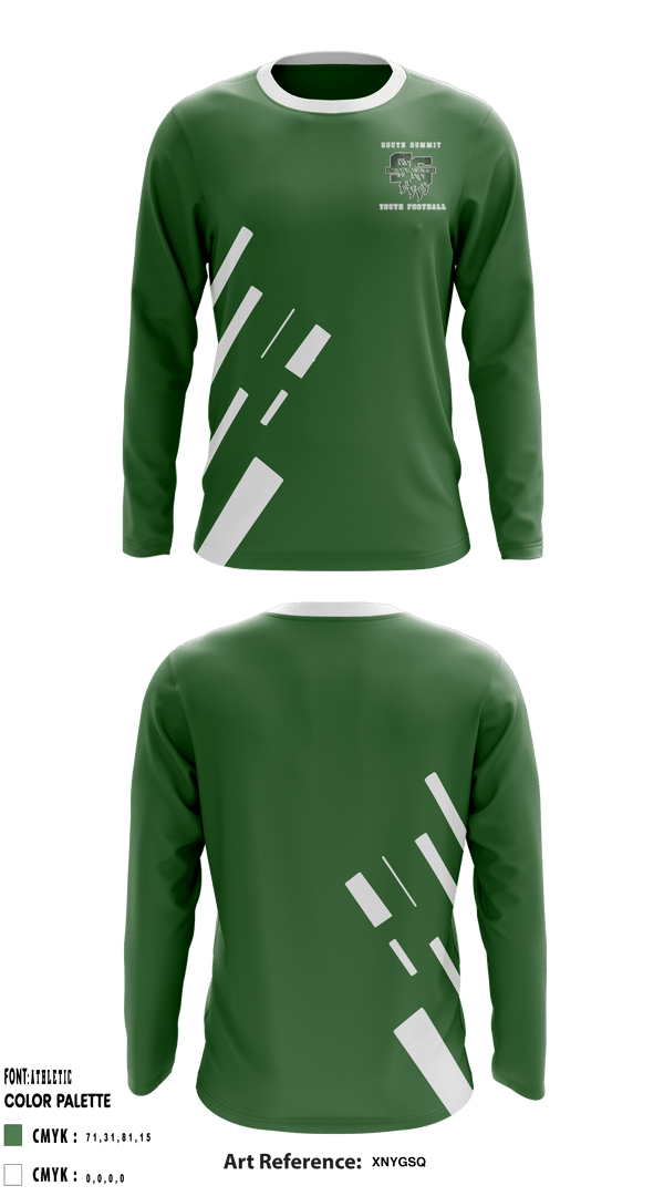 Long Sleeve Performance Shirt, South Summit youth football, Football, Teamtime, Team time, sublimation, custom sports apparel, team uniforms, spirit wear, spiritwear, sports uniforms, custom shirts, team store, custom team store, fundraiser sports, apparel fundraiser