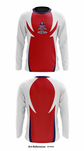 Long Sleeve Rash Guard Shirt, Justin Garza High School Wrestling, Wrestling, Teamtime, Team time, sublimation, custom sports apparel, team uniforms, spirit wear, spiritwear, sports uniforms, custom shirts, team store, custom team store, fundraiser sports, apparel fundraiser