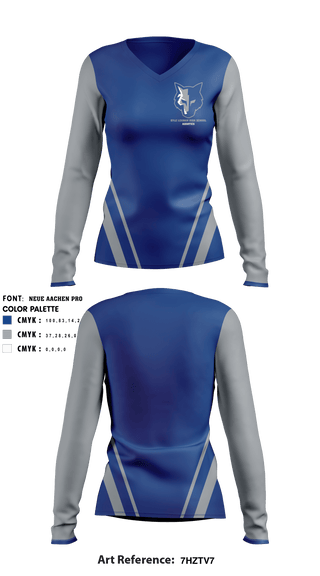 Women's Long Sleeve Vneck Shirt, Kyle Lehman High School Swimming, School Spirit Store, Teamtime, Team time, sublimation, custom sports apparel, team uniforms, spirit wear, spiritwear, sports uniforms, custom shirts, team store, custom team store, fundraiser sports, apparel fundraiser