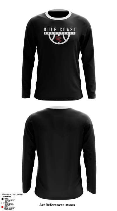 Gulf Coast Heat Basketball 74012011 Long Sleeve Performance Shirt - 2
