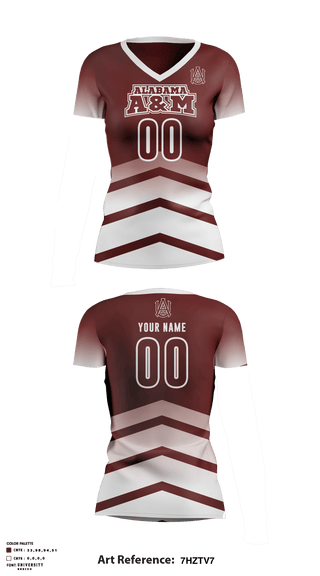 Women's Short Sleeve Vneck Shirt, Alabama A & M Volleyball, Women's Volleyball, Teamtime, Team time, sublimation, custom sports apparel, team uniforms, spirit wear, spiritwear, sports uniforms, custom shirts, team store, custom team store, fundraiser sports, apparel fundraiser