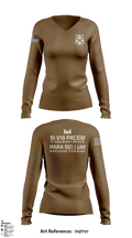 276th Engineer Battalion 45017184 Women's Long Sleeve V-neck Shirt - 2