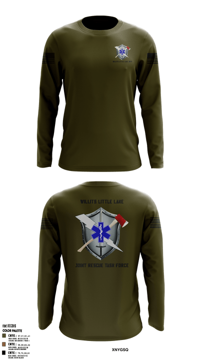 Willits Little Lake JRTF 49786545 Long Sleeve Performance Shirt - 5