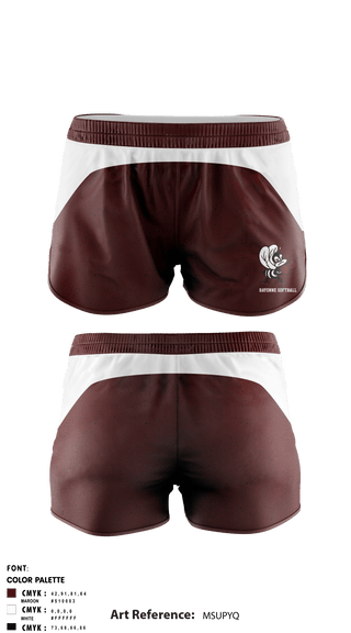 Women's Shorts, Bayonne High School Softball, Softball, Teamtime, Team time, sublimation, custom sports apparel, team uniforms, spirit wear, spiritwear, sports uniforms, custom shirts, team store, custom team store, fundraiser sports, apparel fundraiser