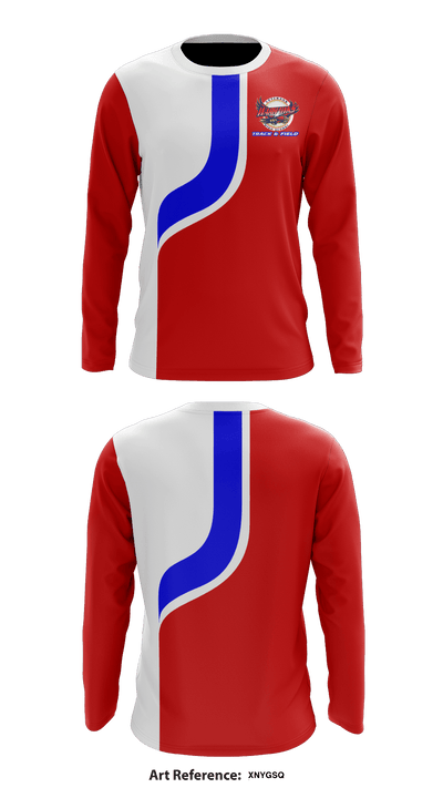 Veterans Track & Field 76678014 Long Sleeve Shooting Shirt - 1