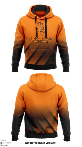 Hoodie, Bridgeport Middle School Soccer, Men's Soccer, Teamtime, Team time, sublimation, custom sports apparel, team uniforms, spirit wear, spiritwear, sports uniforms, custom shirts, team store, custom team store, fundraiser sports, apparel fundraiser