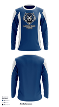 Lincoln Blue Tigers 71519755 Long Sleeve Performance Shirt - 1