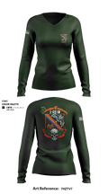 B CO 1-69th IN 22513555 Women's Long Sleeve V-neck Shirt - 7