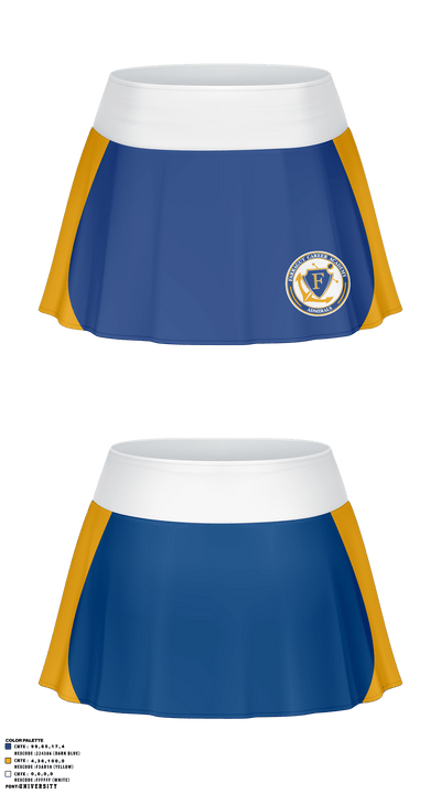 Farragut Admiral Cheerleading Team 86580808 Skort - 1