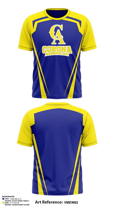 Corona American Little League 14975987 Short Sleeve Performance Shirt - 1