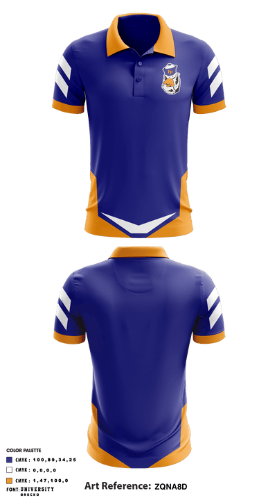 Pomona-Pitzer College Golf 83726109 Short Sleeve Performance Polo - 1