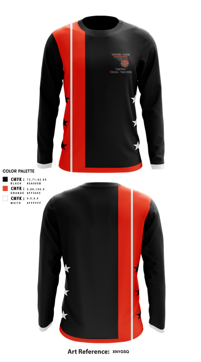 Southern Illinois Basketball Officials Association 64857236 Long Sleeve Shooting Shirt - 1