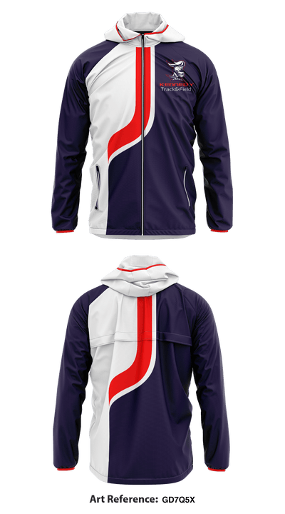 Kennedy track and field 9544644 Windbreaker - 1