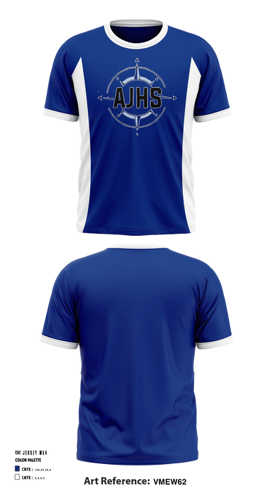 Auburn Junior High School Cheer 19595021 Short Sleeve Performance Shirt - 1