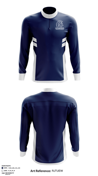 Francis Howell Central High School Wrestling 39497187 Quarter Zip Jacket - 1