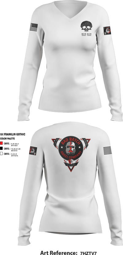 The Bad Batch 23542466 Women's Long Sleeve V-neck Shirt - 7