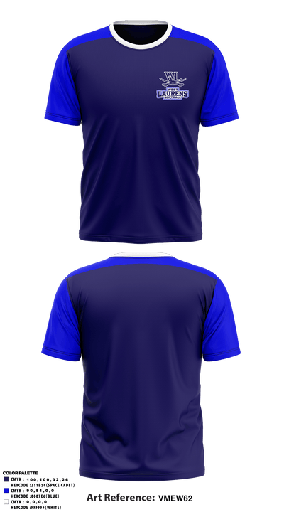 West Laurens High School Baseball 69096656 Short Sleeve Performance Shirt - 1
