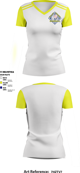 Women's Short Sleeve Vneck Shirt, Valley Baseball League, Baseball, Teamtime, Team time, sublimation, custom sports apparel, team uniforms, spirit wear, spiritwear, sports uniforms, custom shirts, team store, custom team store, fundraiser sports, apparel fundraiser