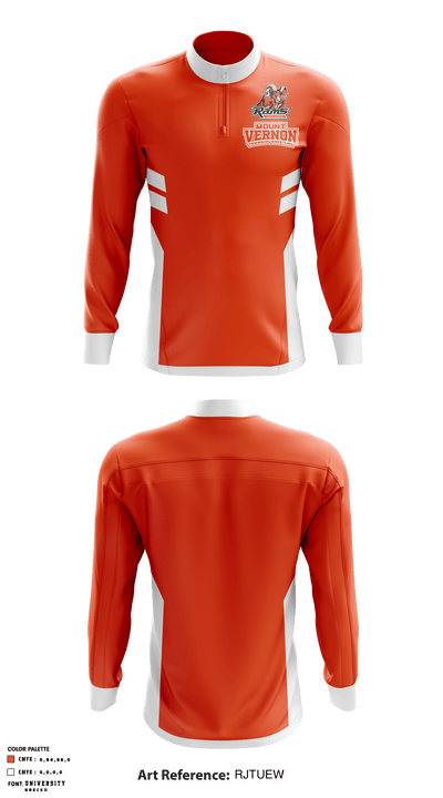 Mount Vernon Township High School Wrestling 38577303 Quarter Zip Jacket - 1