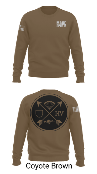 Crew Neck Sweatshirt, , Army, Teamtime, Team time, sublimation, custom sports apparel, team uniforms, spirit wear, spiritwear, sports uniforms, custom shirts, team store, custom team store, fundraiser sports, apparel fundraiser