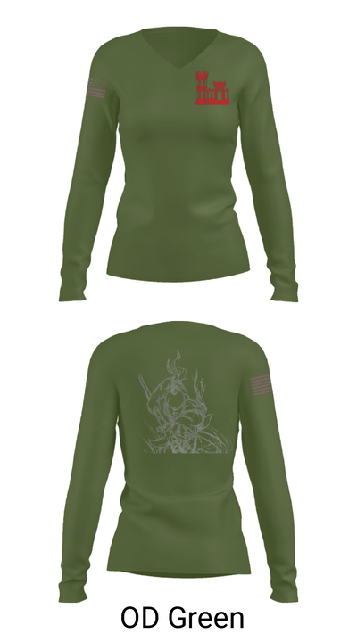 65th BEB 71723958 Women's Long Sleeve V-neck Shirt - 37